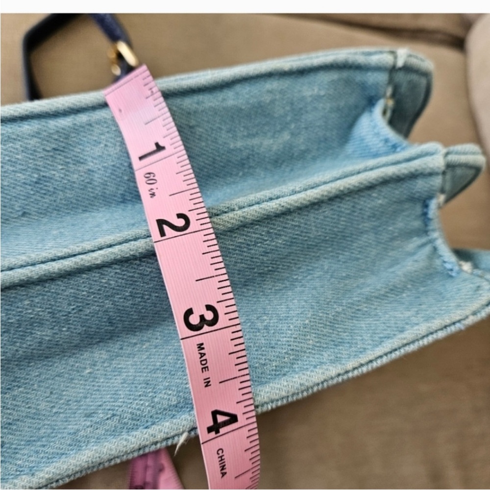 Floozie crossbody bag by Frost French blue denim jean embroidered floral - Picture 13 of 13